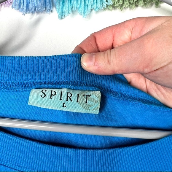 Landshark Fins Up Blue Long Sleeve Graphic Shark fin Spirit Jersey Size Large - Picture 7 of 16